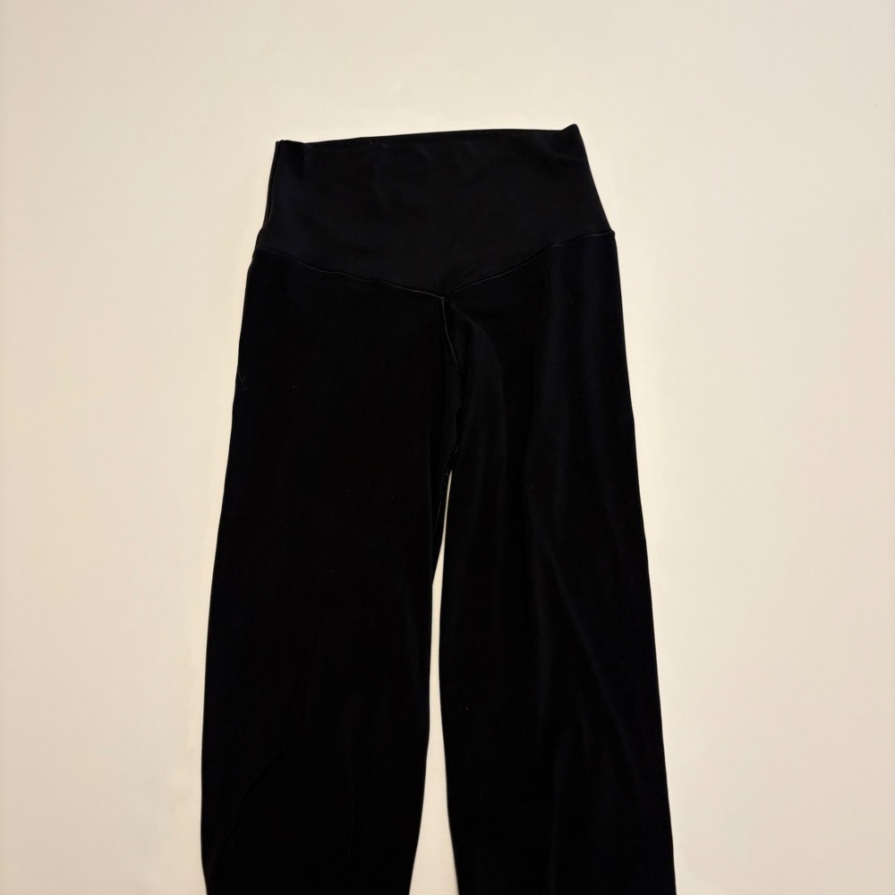 Aerie Leggings Womens XS Black Chill Play Move High Waisted Crossover V-Seam
